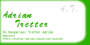 adrian tretter business card